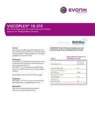 VISCOPLEXÂ® 10-310 - Evonik Oil Additives