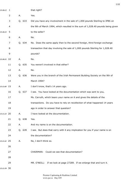 3 4 CHAIRMAN: Good morning, Mr. Murphy. 5 - The Tribunal of ...