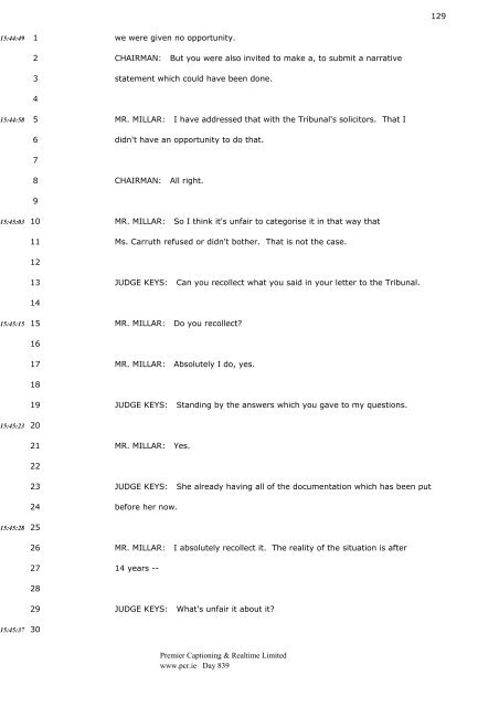 3 4 CHAIRMAN: Good morning, Mr. Murphy. 5 - The Tribunal of ...