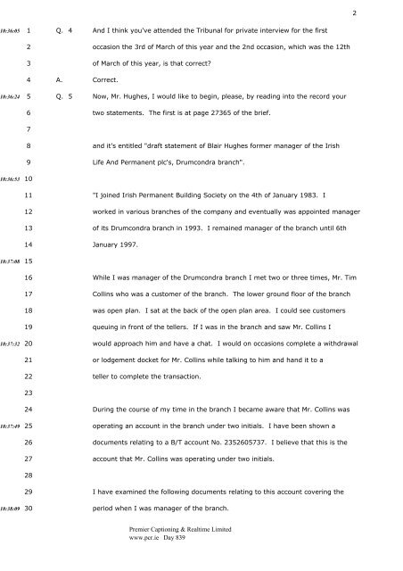 3 4 CHAIRMAN: Good morning, Mr. Murphy. 5 - The Tribunal of ...