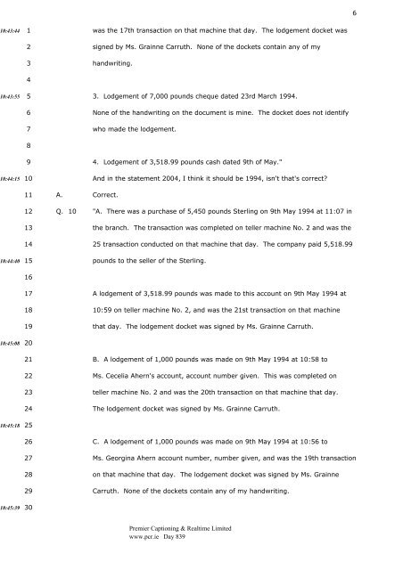 3 4 CHAIRMAN: Good morning, Mr. Murphy. 5 - The Tribunal of ...