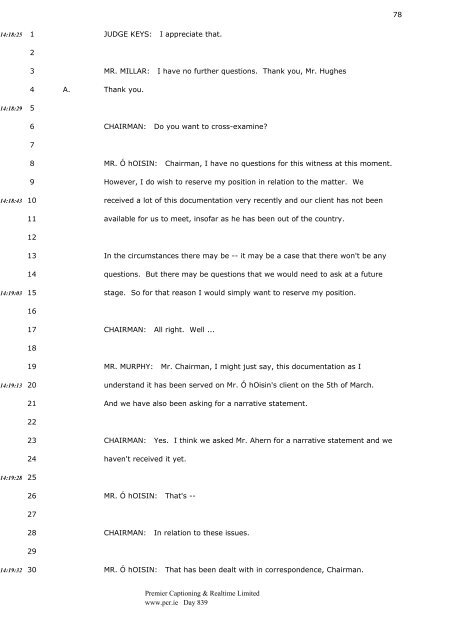 3 4 CHAIRMAN: Good morning, Mr. Murphy. 5 - The Tribunal of ...