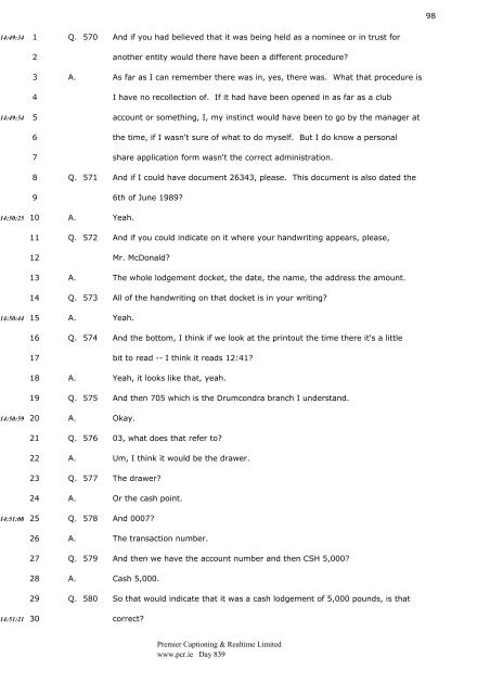 3 4 CHAIRMAN: Good morning, Mr. Murphy. 5 - The Tribunal of ...