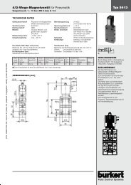 Typ 5413 4/2-Wege-Magnetventil fÃ¼r Pneumatik - Burkert