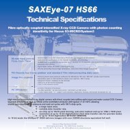 Specifications SAXEye HS-66 - Hecus Graz X-Ray Systems