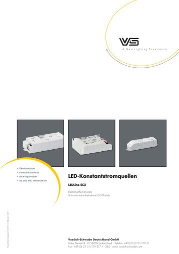 LED-Konstantstromquellen - Vossloh Schwabe