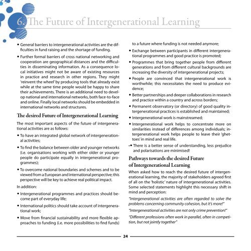 Intergenerational Learning in Europe – Policies, Programmes ...