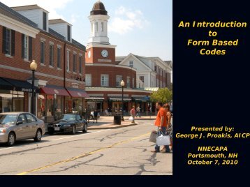 The Form Based Code - Northern New England Chapter