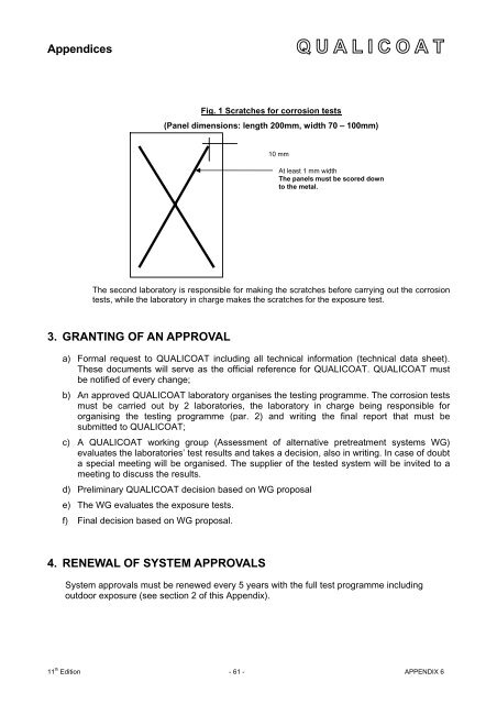 Specifications for a Quality Label for Paint, Lacquer and ... - Qualicoat