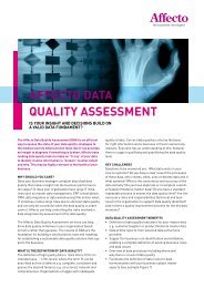 AFFECTO DATA QUALITY ASSESSMENT