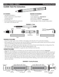 CLASSIC Twist Pen Instructions - Penn State Industries