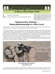 Reflexive-Fire Training - Company Command - U.S. Army
