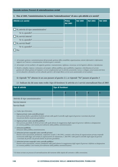 Le esternalizzazioni nelle amministrazioni pubbliche