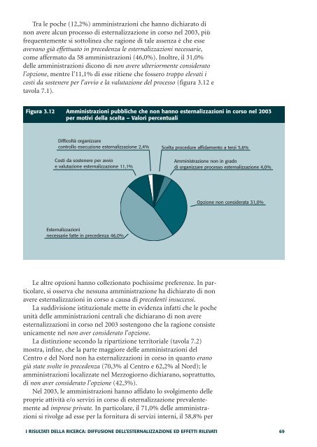 Le esternalizzazioni nelle amministrazioni pubbliche