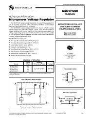 MC78FC00 Series Micropower Voltage Regulator