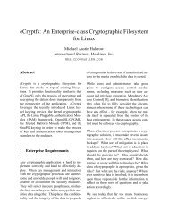 PDF - eCryptfs: An Enterprise-class Cryptographic Filesystem for Linux