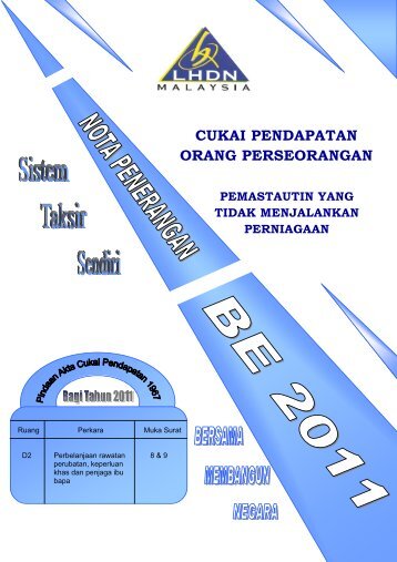 Nota Penerangan BE 2011 - Lembaga Hasil Dalam Negeri