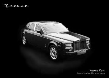 Bespoke Chauffeur Services - Azzure Cars