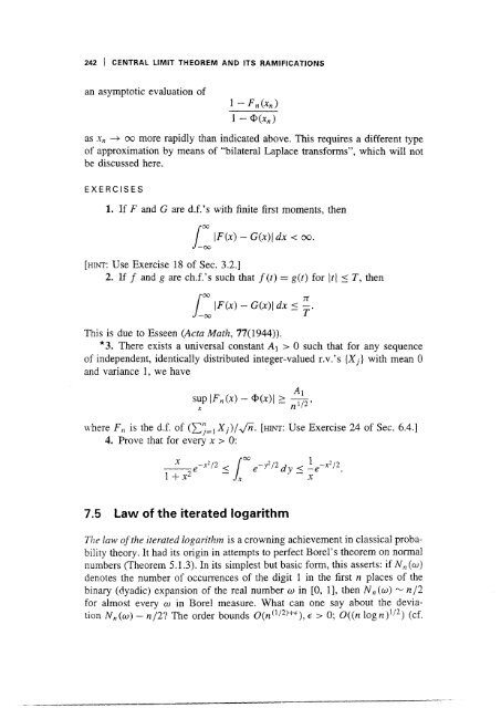 Course in Probability Theory