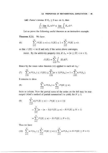 Course in Probability Theory