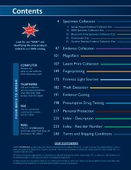 Sexual Assault Evidence Collection Kits - 2009 - Tri-Tech Forensics