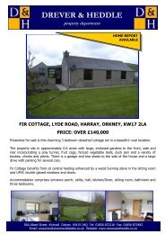 fir cottage, lyde road, harray, orkney, kw17 2la price - Drever & Heddle