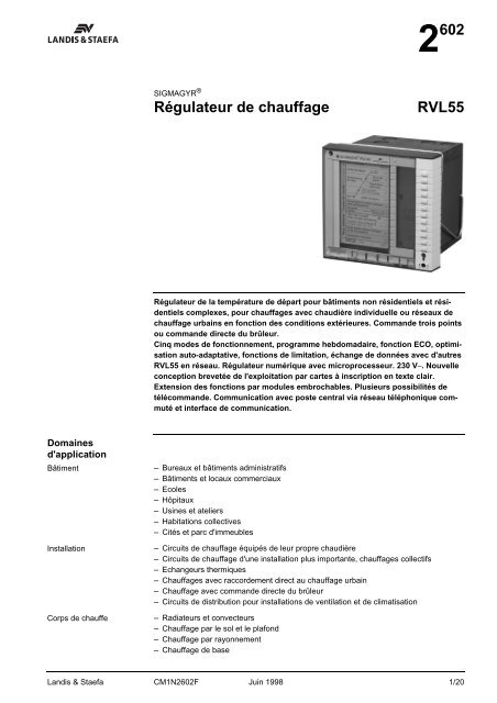 2602 Régulateur De Chauffage Rvl55 Forum Chauffage - 