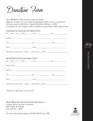 Donation Form - Cannon School