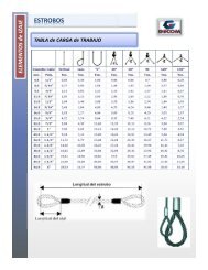 Estrobos de Acero - Gecom Ltda.