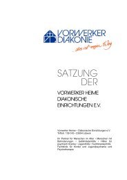 SATZUNG DER - Vorwerker Diakonie