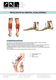 Achillespees Sutuur Revalidatie - Dienst Orthopedie Ronse