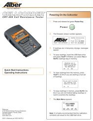 Cellcorder CRT-400 Quick Start Instructions - Alber