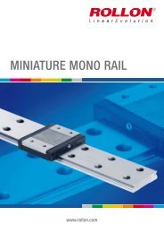 MINIATURE MONO RAIL (pdf; EN) - Rollon