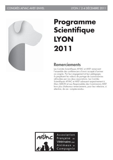 programme des rencontres chan 2011