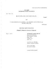Court File No. 05-CV-285434CM2 ONTARIO SUPERIOR COURT