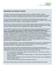 Trustee Declaration form