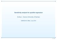 Sensitivity analysis for quantile regression - IPSC