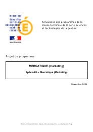 MERCATIQUE (marketing) - AcadÃ©mie de Nancy-Metz