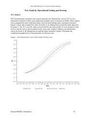 Test Analysis, Operational Scaling and Scoring