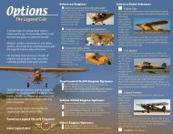 Options - American Legend Aircraft Company - The Legend Cub