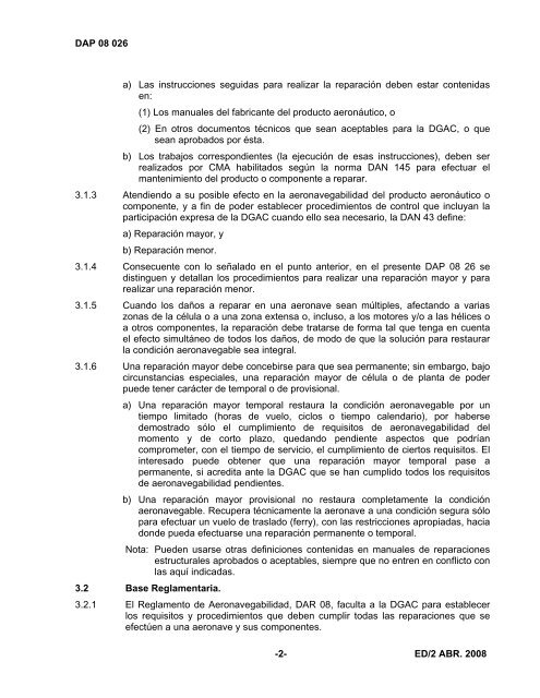 procedimiento aeronÃ¡utico - DGAC