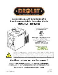 DROLET Ventilateur pour poêle à bois, 75 PCM AC02050