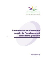 La formation en alternance au sein de l'enseignement secondaire ...