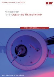 Komponenten fÃ¼r die Abgas- und Heizungstechnik - Kutzner+Weber