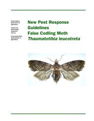 USDA New Pest Response Guidelines for False Codling Moth