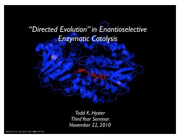 directed evolution.pdf - Department of Chemistry – Colorado State ...