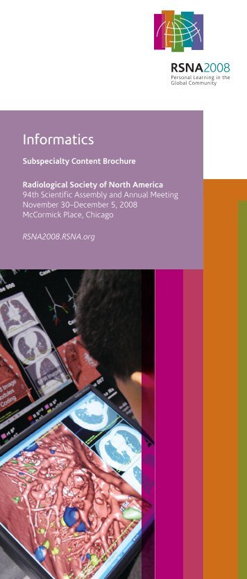 Informatics - RSNA 2008 - Radiological Society of North America