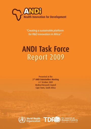 ANDI Task Force Report 2009 - Meeting Tropika