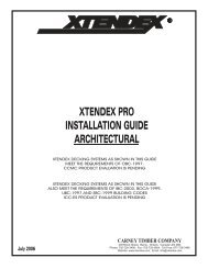 XTENDEX ARCHITECTURAL DECKING... - McFarland Cascade