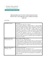 BIBLIOGRAPHIE SELECTIVE DE LITTERATURE DE JEUNESSE ...